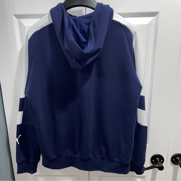 Puma Navy Blue Full Zip Hoodie - Picture 3 of 3